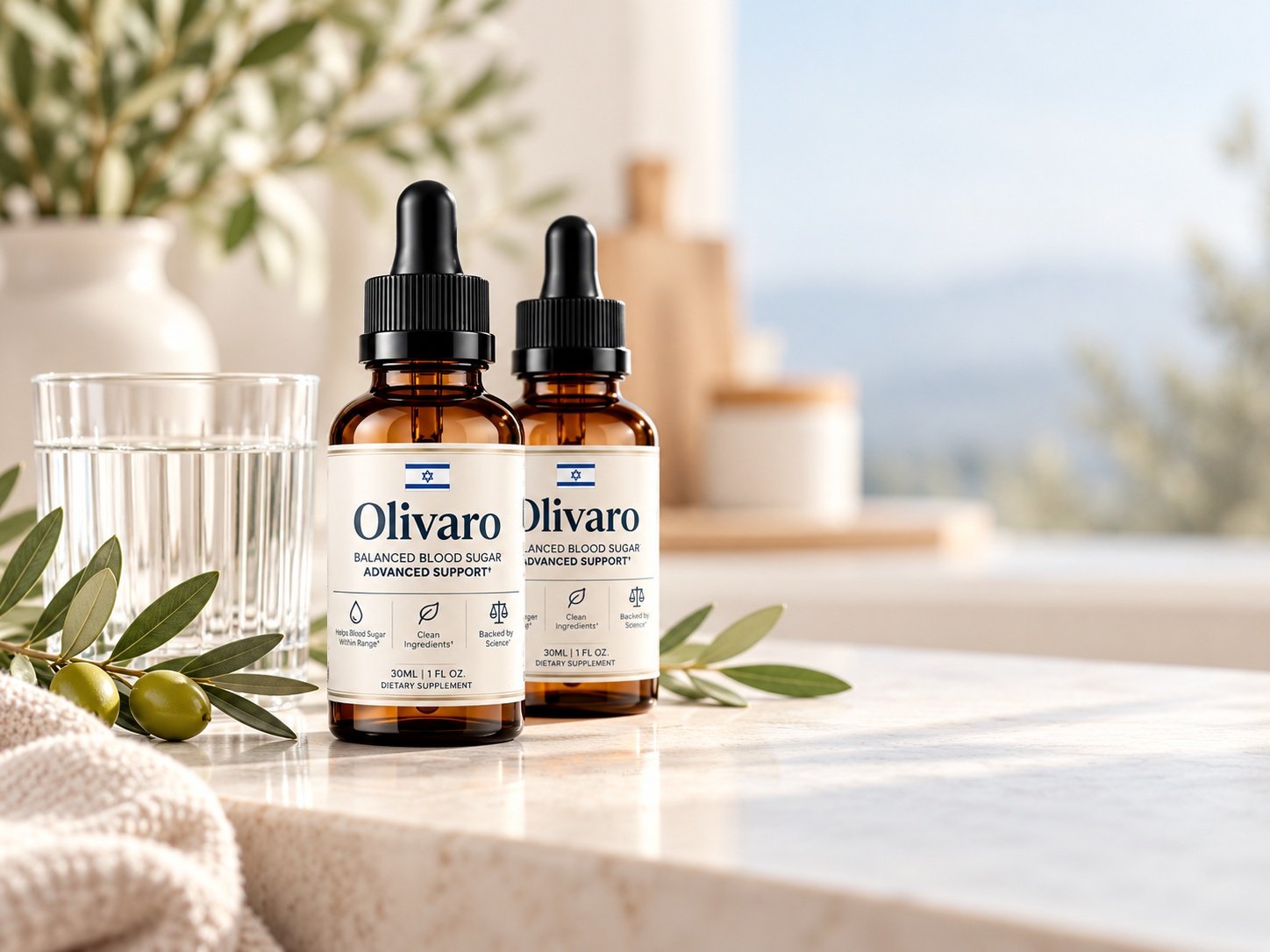 Olivaro Blood Sugar Support bottles
